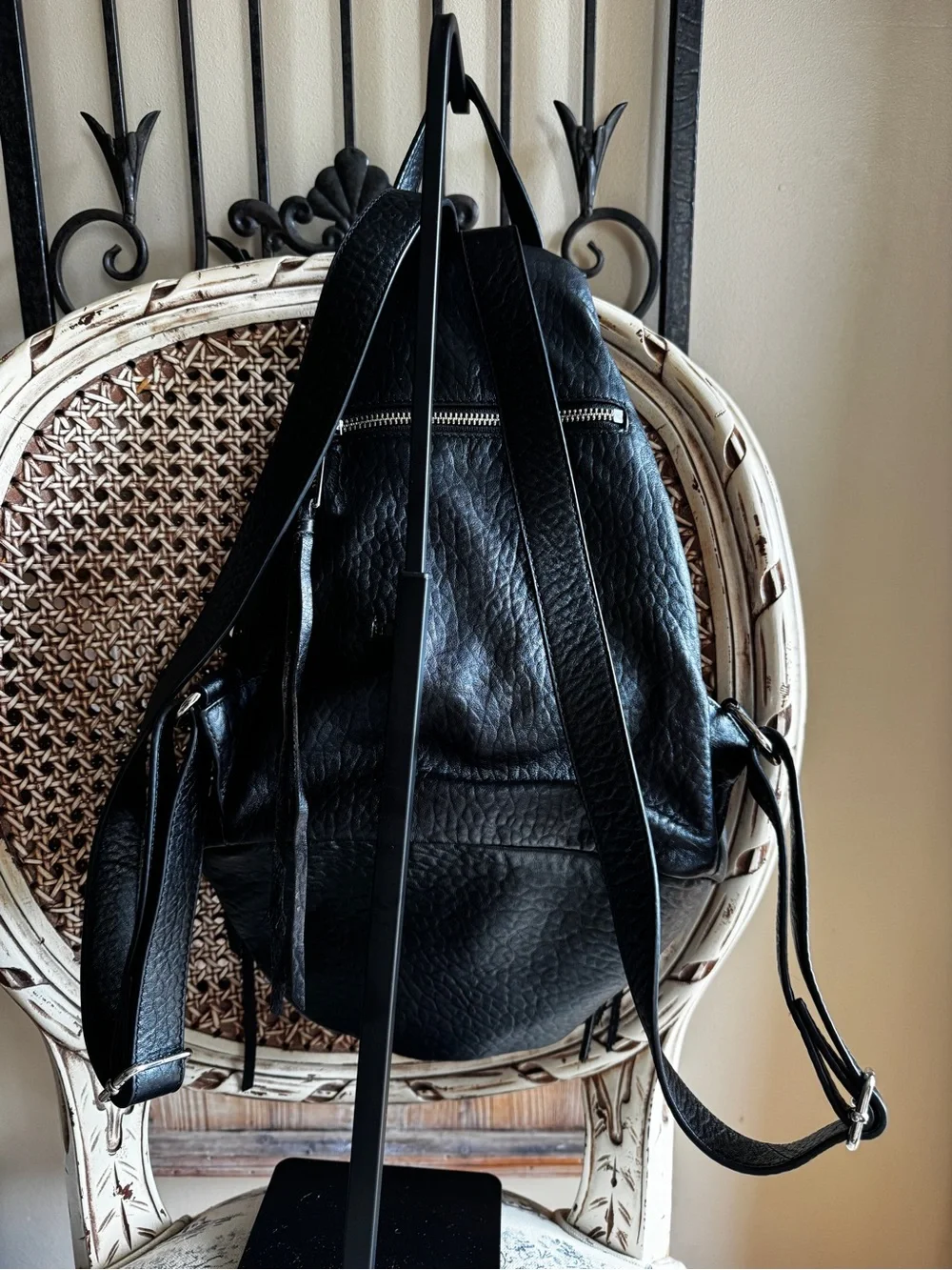 Rebecca Minkoff Black Leather Backpack